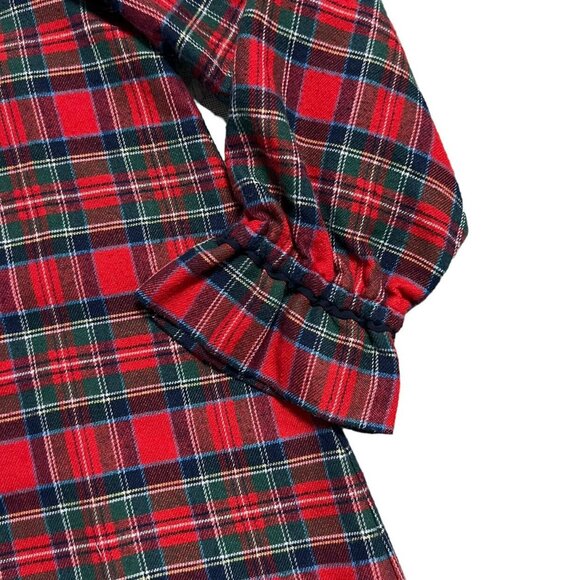 Vineyard Vines Sz M Holiday Plaid Flannel Nightgown - Picture 2 of 6